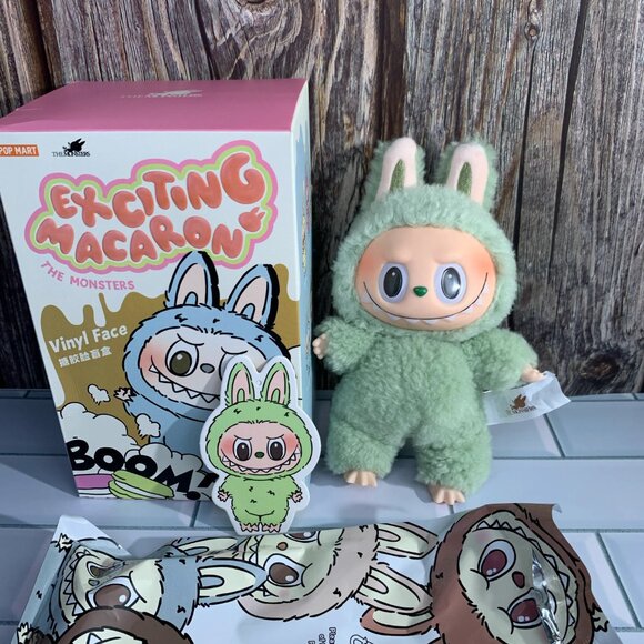 POP MART Labubu The Monsters Exciting Macaron GreenGrape - Picture 4 of 7